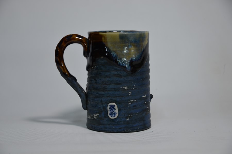 An early 20th century Asian luohan tankard, sancai style glaze - Image 3 of 5