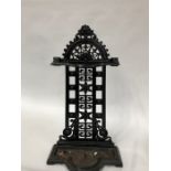 A Victorian cast iron umbrella stand,