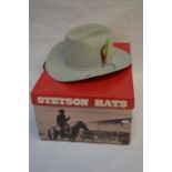 An unworn stetson hat in box