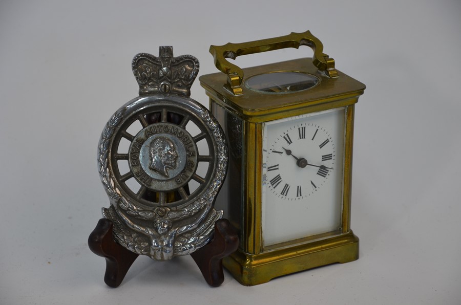 A French brass carriage clock - Image 2 of 10