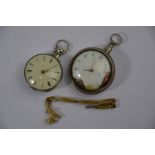 Two silver pocket watches