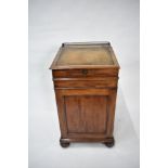 A 19th century mahogany Davenport desk