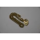 A 9ct yellow gold curb link chain