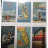 USA Linen Postcards approximately 950 - Mid-West & North-West States