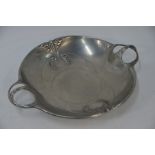 A Kayser Zinn Art Nouveau pewter bowl