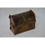 A Victorian Art Nouveau rosewood stationery box