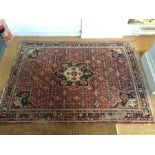 An old Persian Hamadan rug