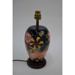 A contemporary Moorcroft 'Oberon' pattern table lamp