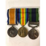 A WWI India trio to T-4674 Pte. R. Holder, The Queen's regt.