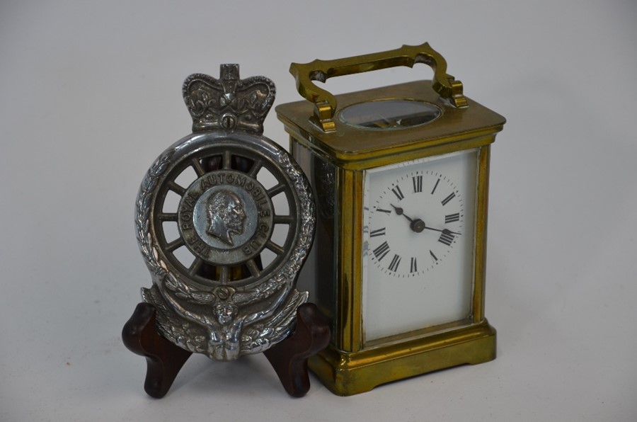 A French brass carriage clock - Image 7 of 10