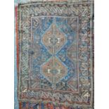 An old Persian Shiraz rug circa 1920's