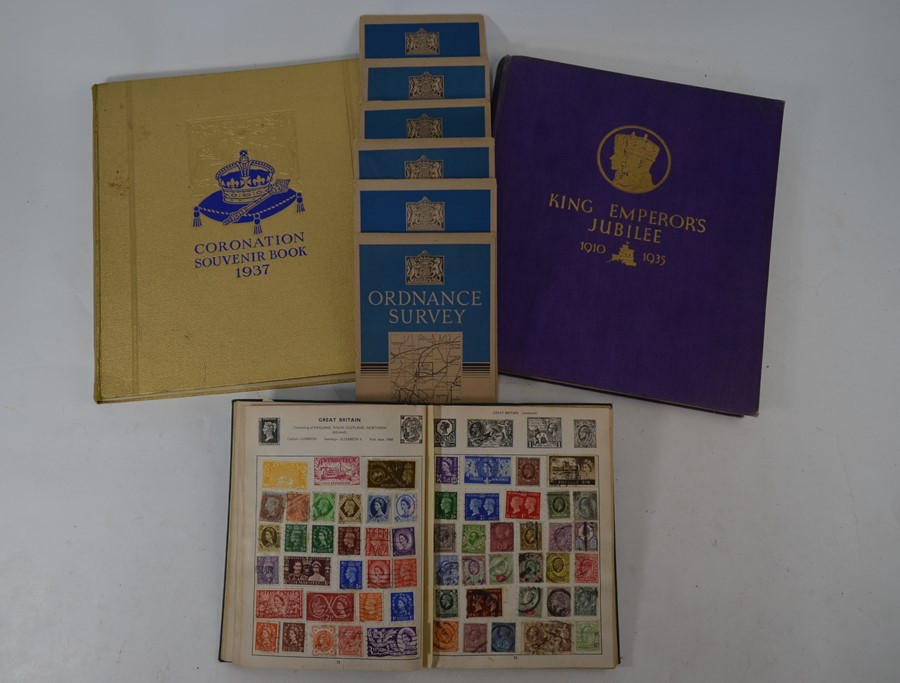 An album of Victorian and later British, Empire, Commonwealth and foreign postage stamps etc.