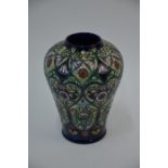 A contemporary Moorcroft vase decorated with the Anatolia pattern