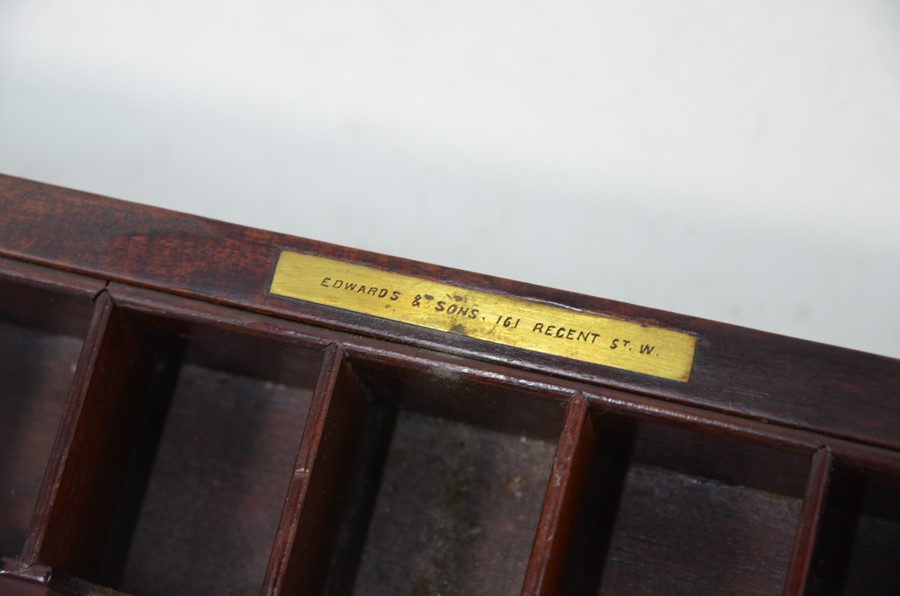 An Edwardian inlaid mahogany fitted sewing box - Image 5 of 5