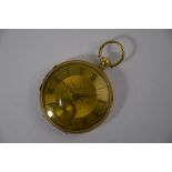 A Victorian 18ct gold open-faced pocket watch