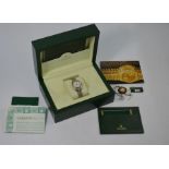 A Lady's Rolex stainless steel and yellow metal wristwatch