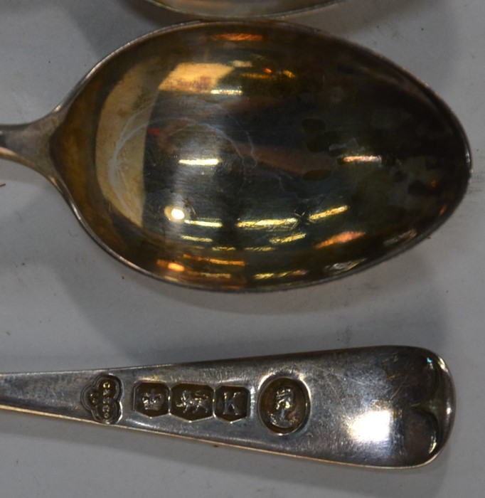 Two OEP silver table spoons etc. - Image 2 of 4