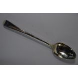 A George III silver OEP stuffing spoon