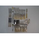 Collection of silver flatware and cutlery