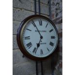 Ross & Sons, Winchester, an antique 8-day single fusee wall clock