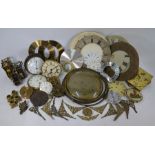 A collection of antique and later clock movements