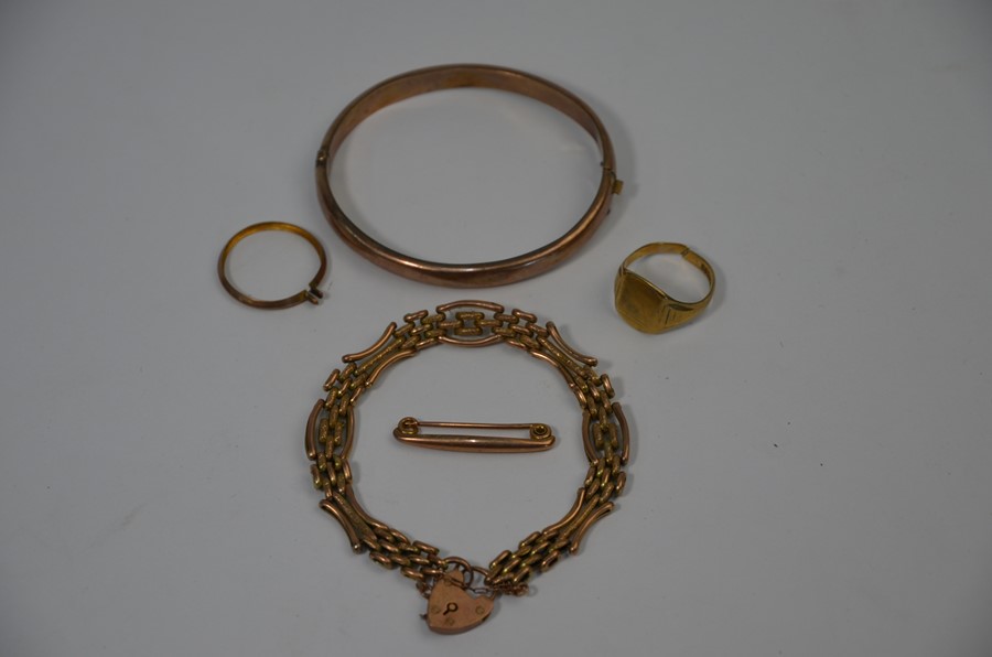 Various 9ct items