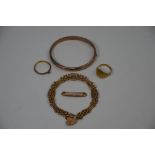 Various 9ct items