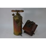 A vintage GPO telephone Bell Set no. 20, F.H.R. 62/4 and spraying machine