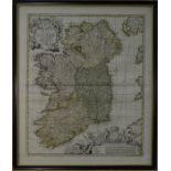A William III map engraving of Ireland
