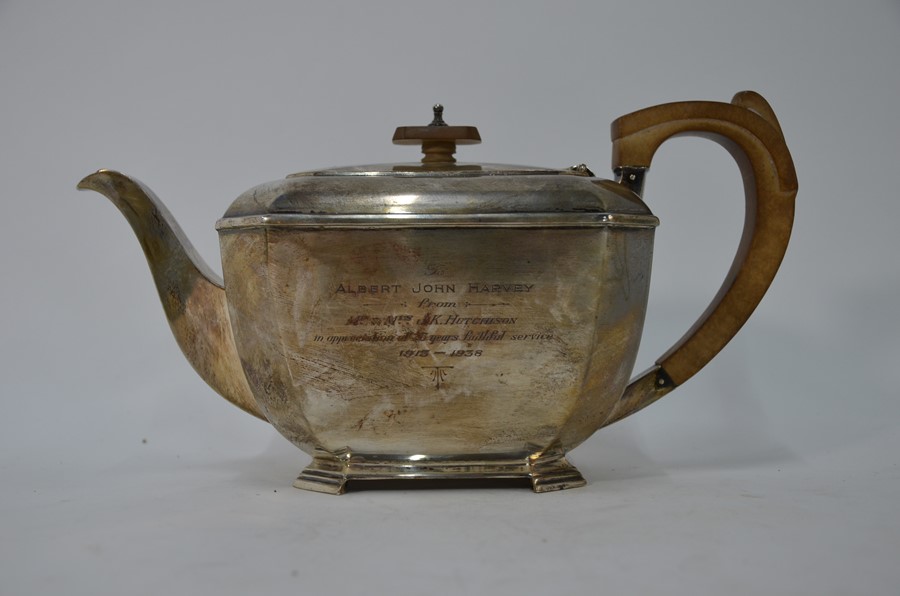 Scottish silver teapot - Image 2 of 4