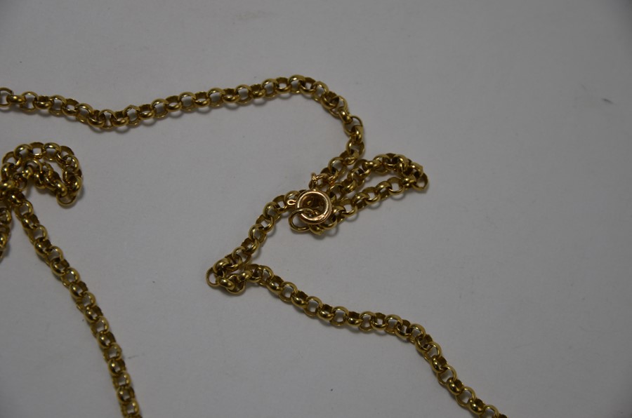 A 9ct yellow gold belcher chain - Image 3 of 3