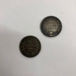 1815 Bank Token 3 Shillings and 1812 Bank Token 3 Shillings