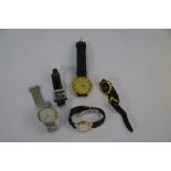 Five wristwatches