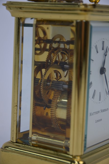 A good quality brass carriage clock - Image 3 of 10