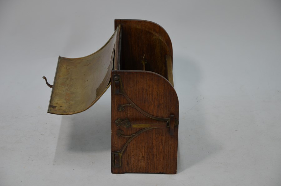 A Victorian Art Nouveau rosewood stationery box - Image 4 of 8