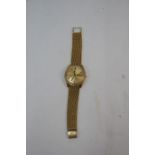 A gentleman's 9ct gold Omega Seamaster wristwatch