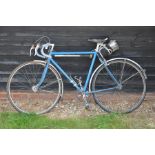 A vintage Tom Crowther road bike, blue frame