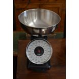 A set of kitchen scales by Aga