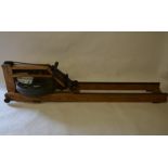 A Water Rower oak framed rowing machine