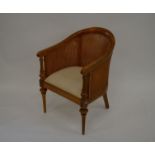 'Frank Hudson' - a mahogany framed bergere armchair