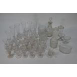 A selection of twenty-eight early 19th century conical drinking glasses