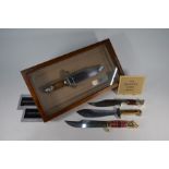 A Franklin Mint cased 'Jim Bowie knife'