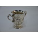 WITHDRAWN George II silver loving cup, later embossed