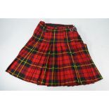 A gentleman's Scottish wool kilt