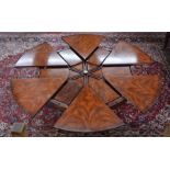 'The Althorp' table, a good quality Jupe style mahogany dining table