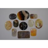 Collection of polished agate