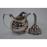 A George III silver milk jug