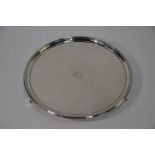 A George III silver circular salver