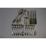 Victorian silver flatware and cutlery