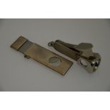 William Manton - Two silver cigar cutters